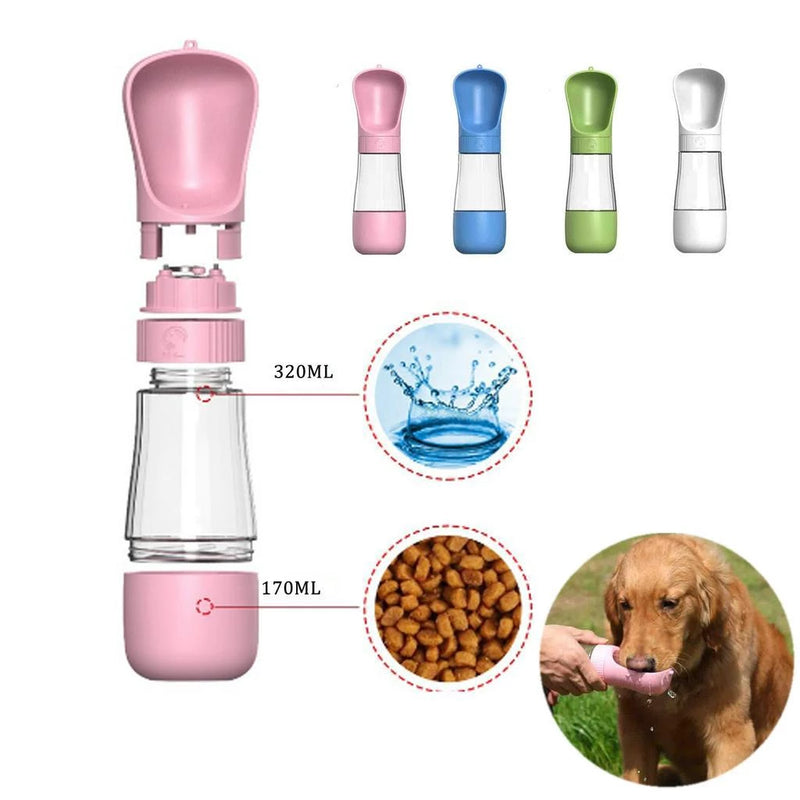 Garrafa De Água Portátil 2 Em 1 490ML Multifuncional