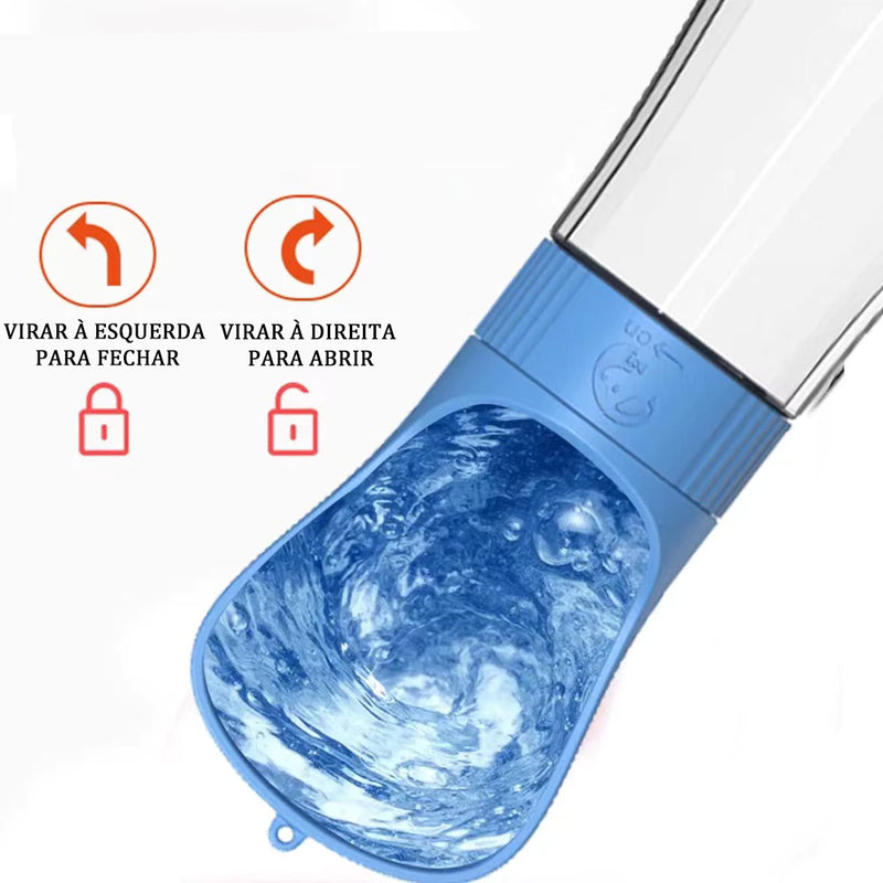 Garrafa De Água Portátil 2 Em 1 490ML Multifuncional