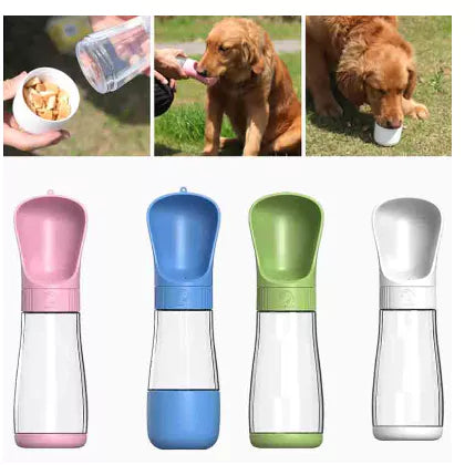 Garrafa De Água Portátil 2 Em 1 490ML Multifuncional